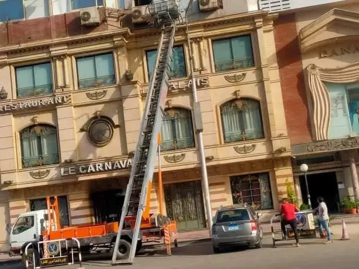 ونش رفع الاثاث في عزبة النخل
